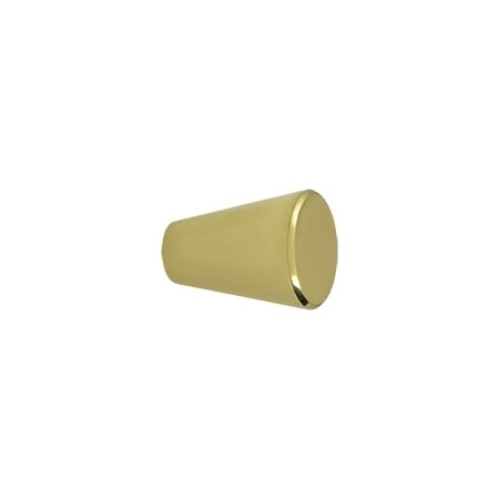 Deltana KC20U3 Cone Cabinet Knob Polished Brass, 10PK KC20U3-XCP10